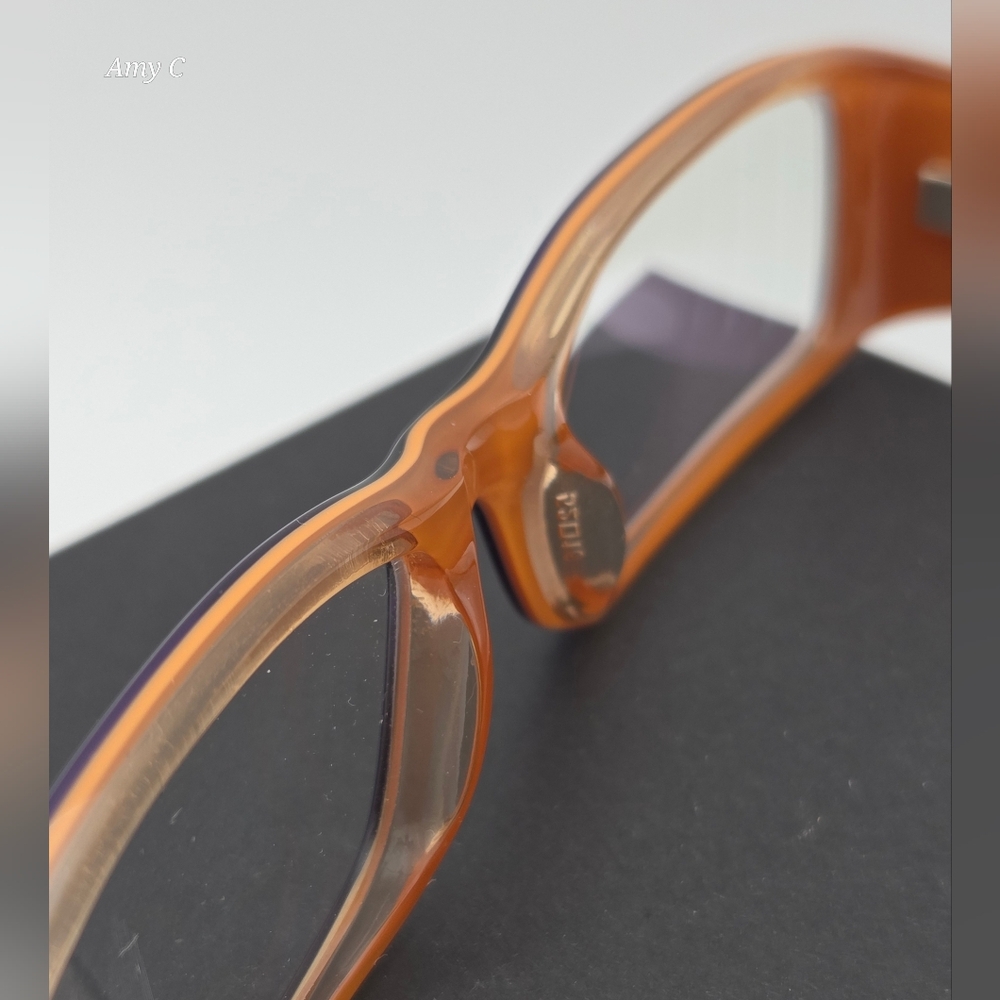 Miu Miu Purple and Orange Eye Glasses Ready For You To Put Your Lenses In. - Picture 7 of 10